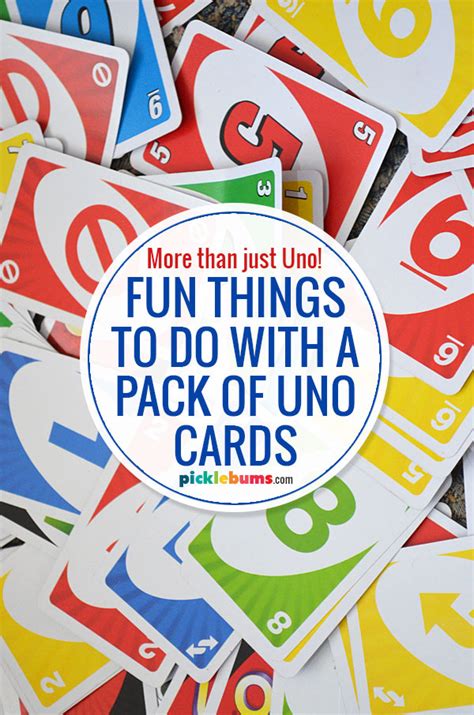 Fun Games You Can Play With Uno Cards .